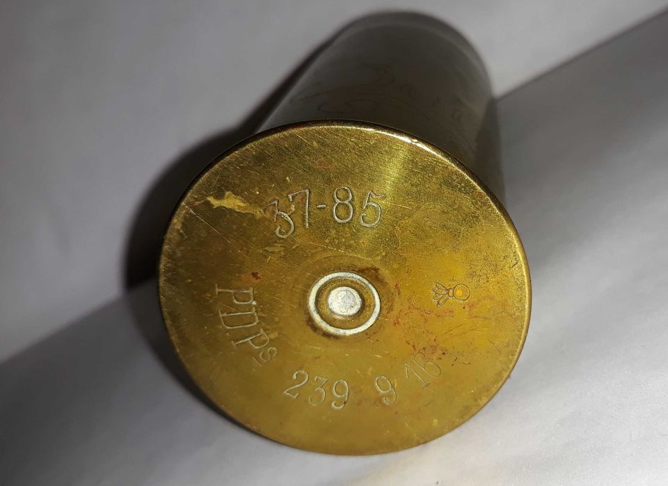 Francuska łuska do działka 37mm Puteaux 1916 rok- sztuka okopowa