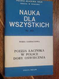 M.Garbaczowa Poezja łacińska w Polsce doby Oświecenia 1986 Ossolineum