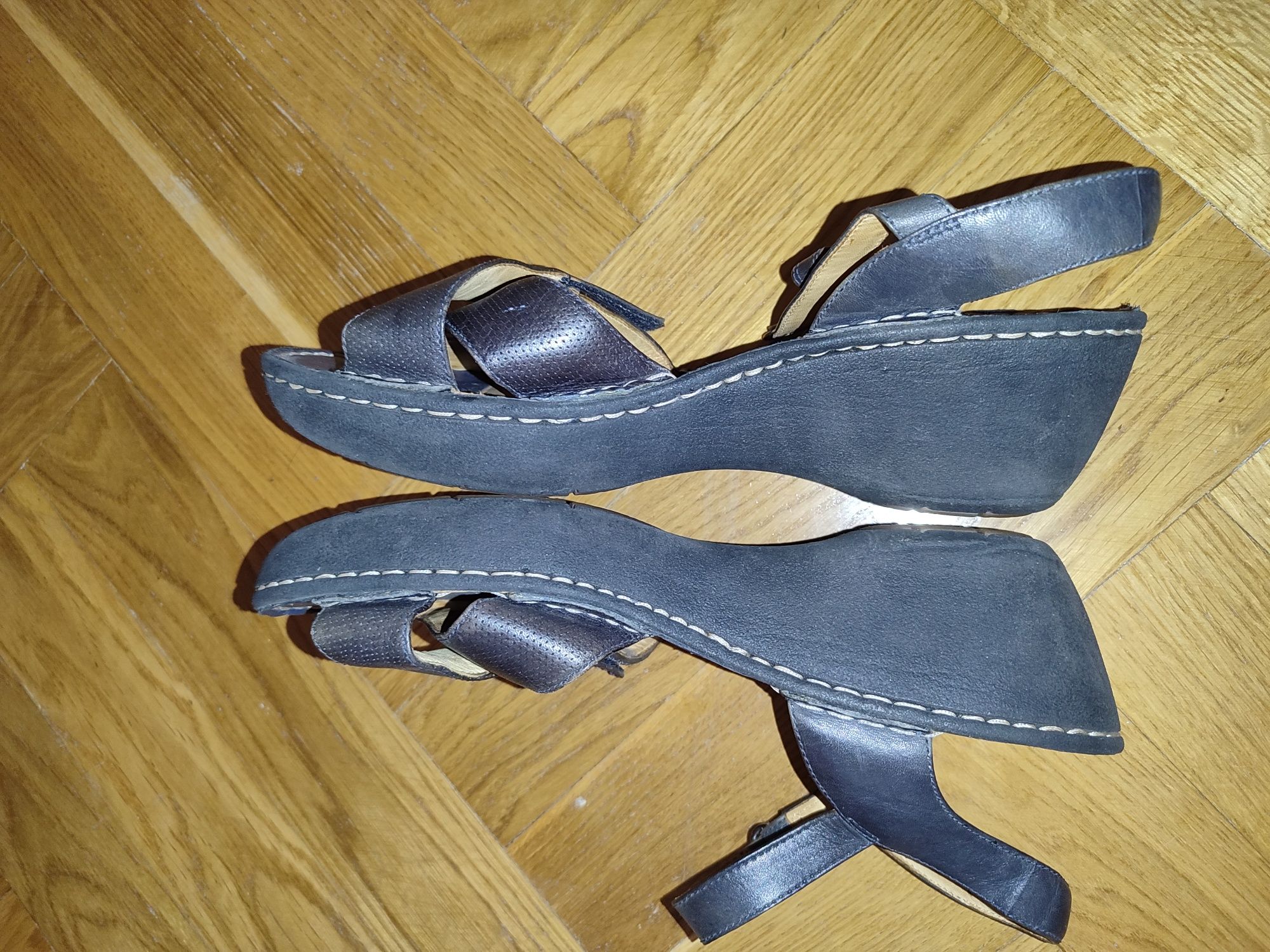 Женские кожаные сандалии - босоножки clarks unstructured р.41
