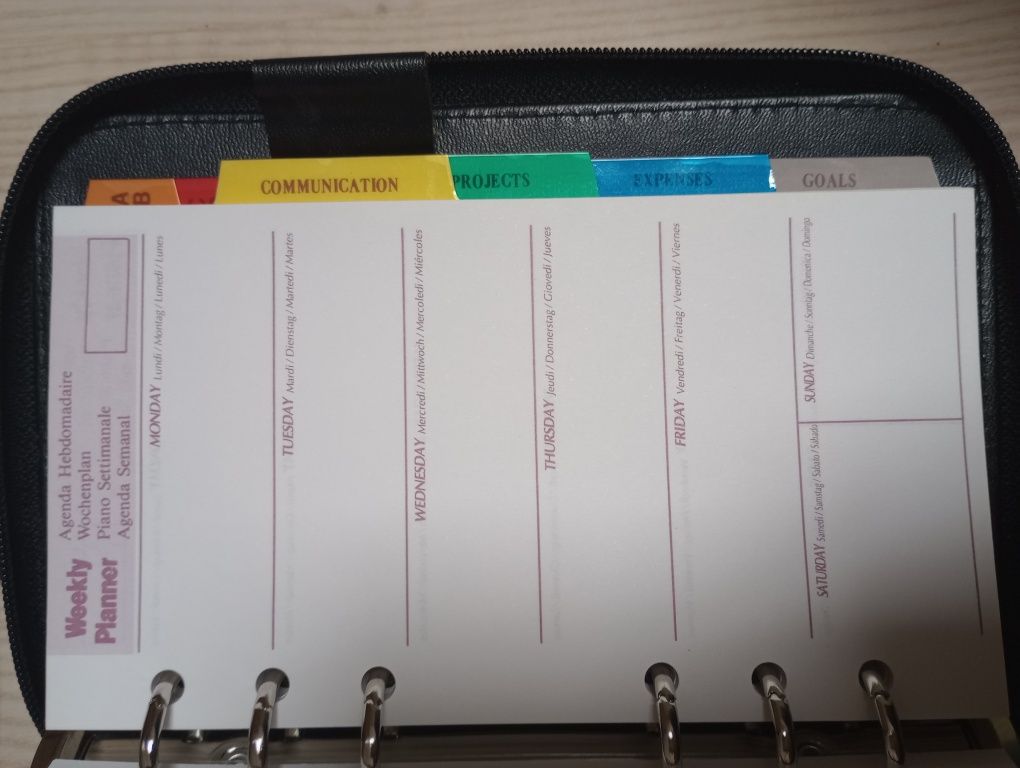 Organizer biznesowy notes kalendarz w etui z paskiem