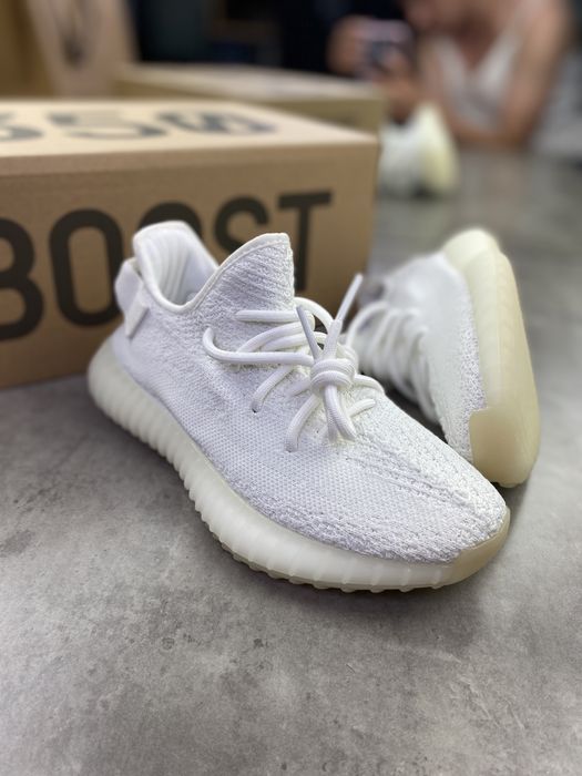 Мужские текстильные кроссовки Yeezy Boost 350 V2 Cream White ob195