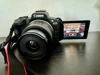 Vendo Máquina Fotográfica CANON EOS R50 Vlogger Kit (USADA UMA VEZ)