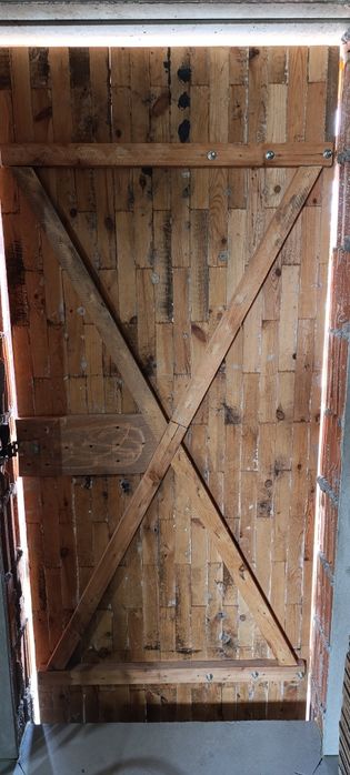 Drzwi zewnętrzne budowlane, na budowę, tymczasowe