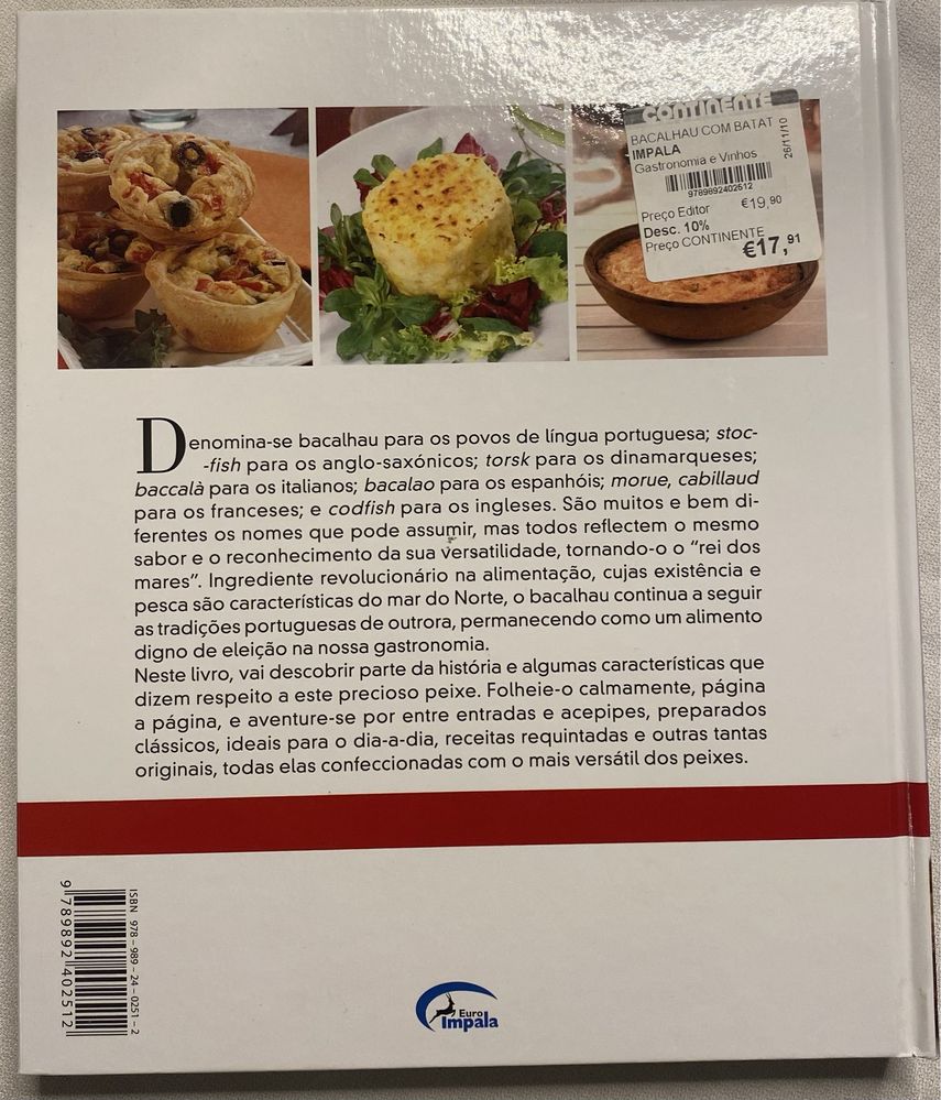 Livro Bacalhau com batatas