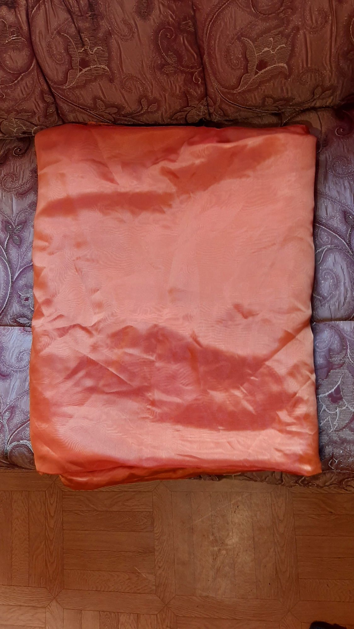 Тюль   кирпично-оранжевая 288Х243 см