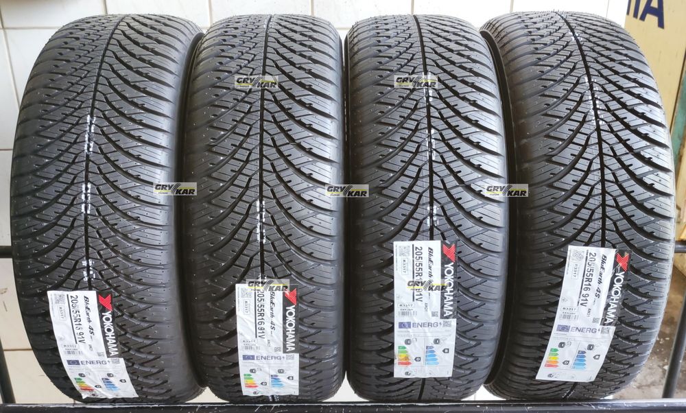 4x 205/55R16 Yokohama BluEarth AW21 2025r klasa PREMIUM 3 lata gwar.
