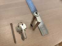 Cilindro portão garagem fechadura Tesa TE5 perfil Euro 60+10