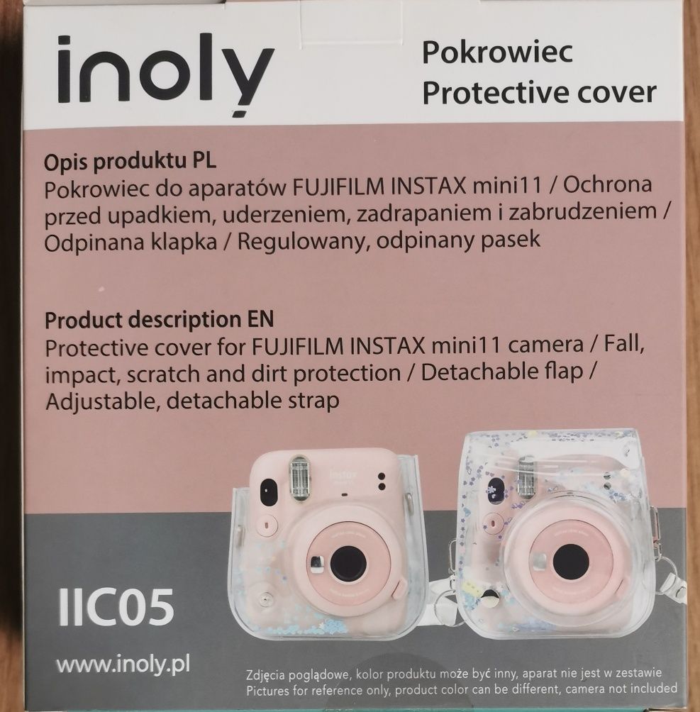 NOWY Pokrowiec INOLY IIC05 do INSTAX mini11 Różowy