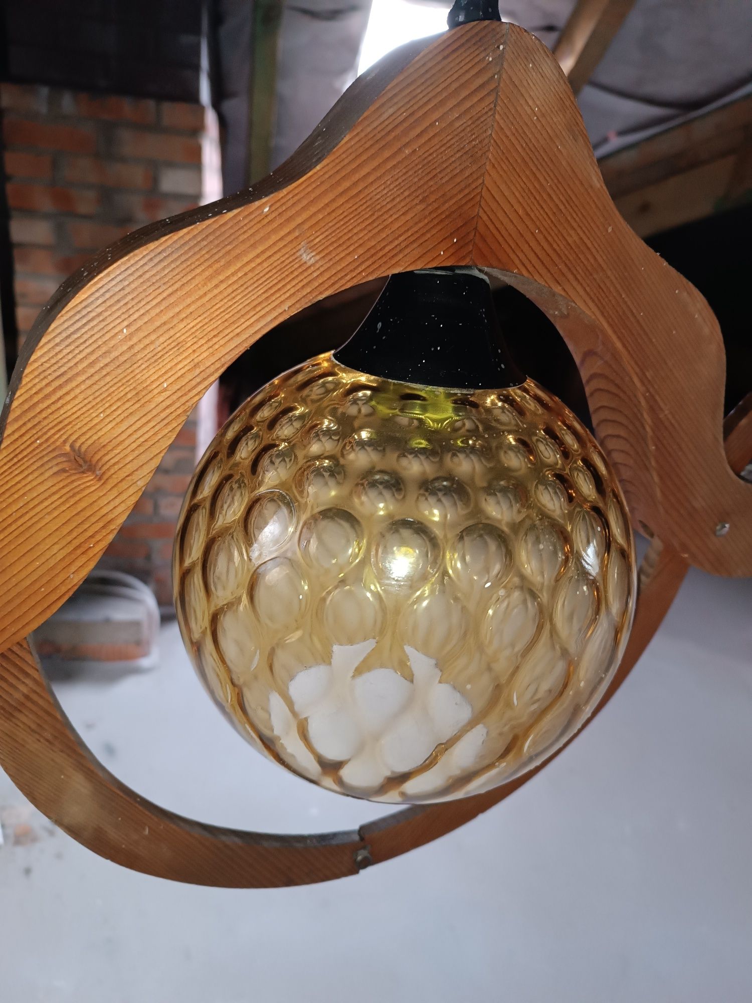 Lampa wisząca prl retro