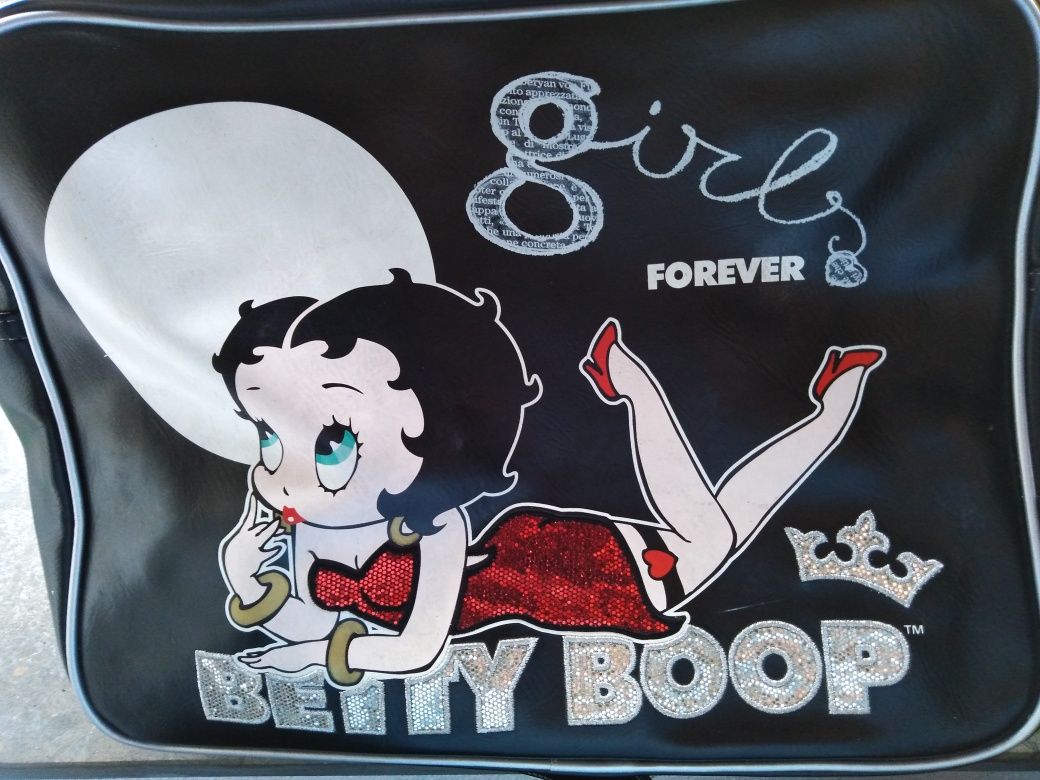 DIA DOS NAMORADOS Pasta / mala tira-colo senhora 'Betty Boop',original