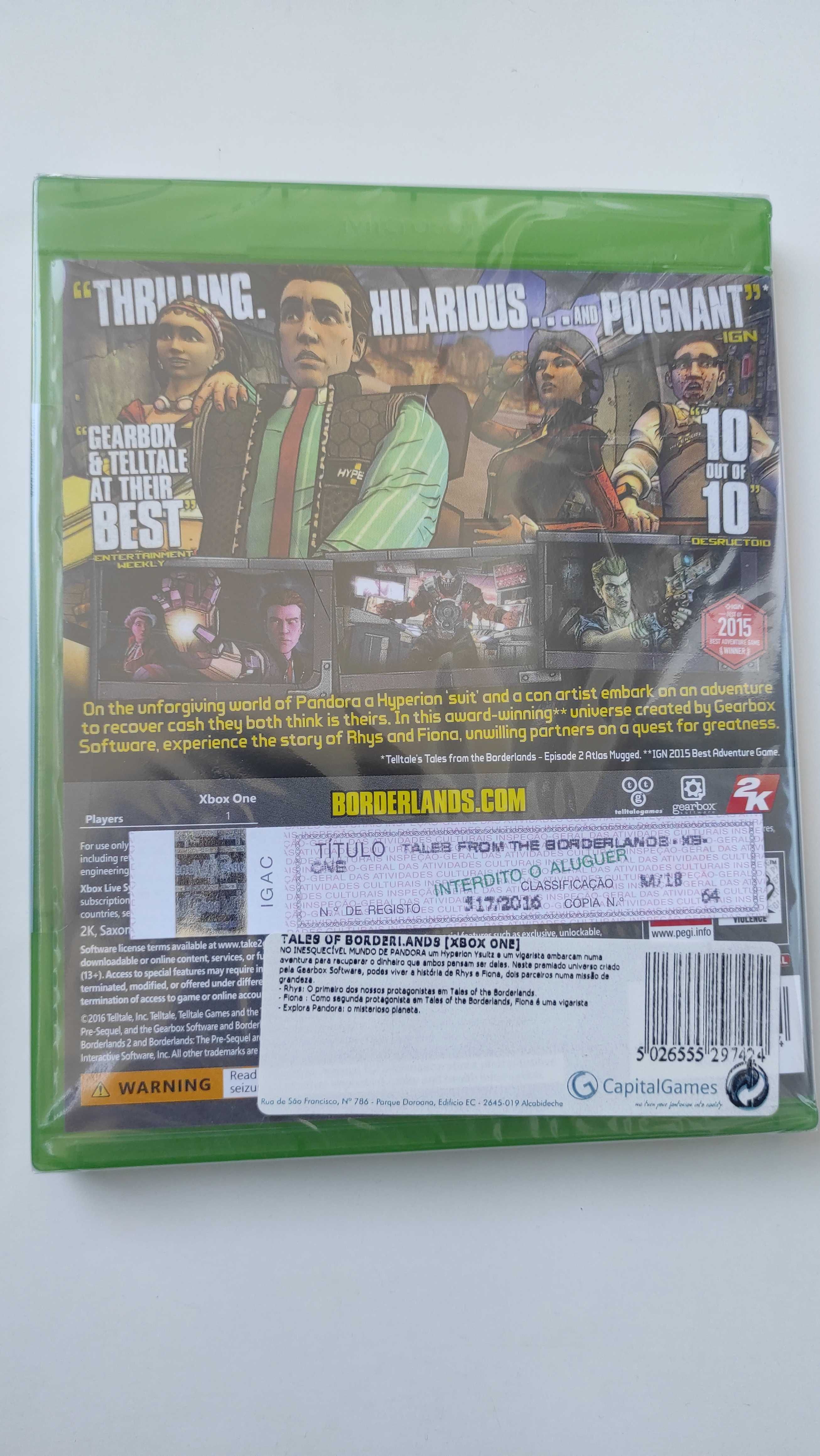 Novo Selado Tales from the Borderlands Xbox One Series