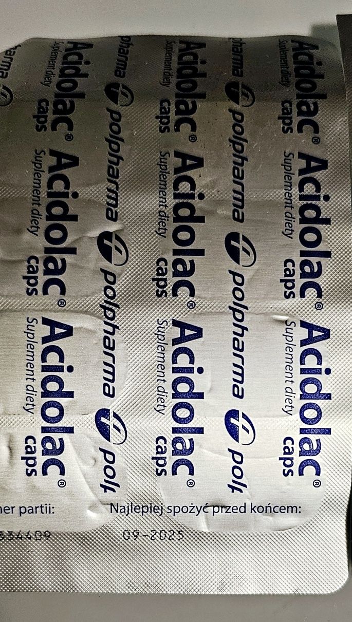 10 x Nowe tabletki osłonowe Acidolac Caps
