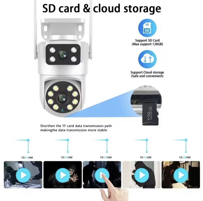 4K 8MP Tuya PTZ WIFI Камера Full HD Ai