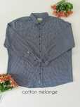 Niebieska koszula męska w kratę regular fit cotton melange Bugatti 3XL