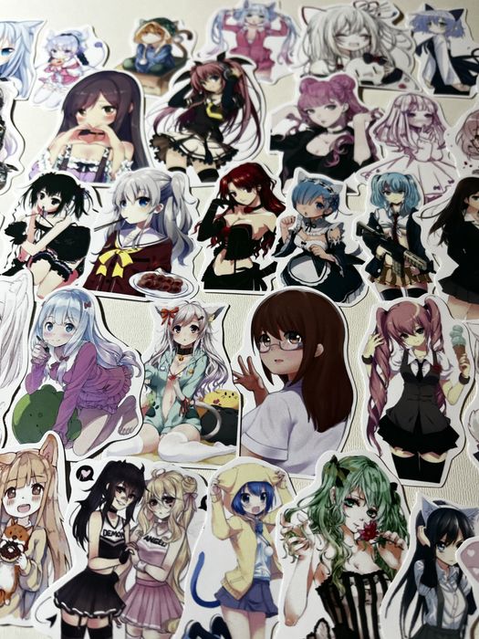 Стикеры, аниме, наклейки с аниме