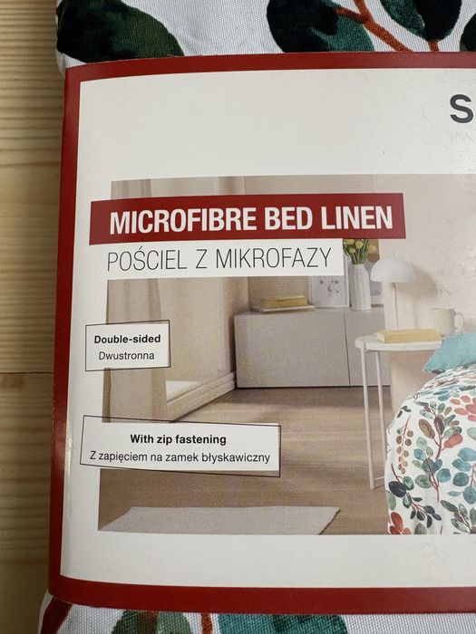 Dwustronna pościel z mikrofazy 160 x 200 cm Smukee
