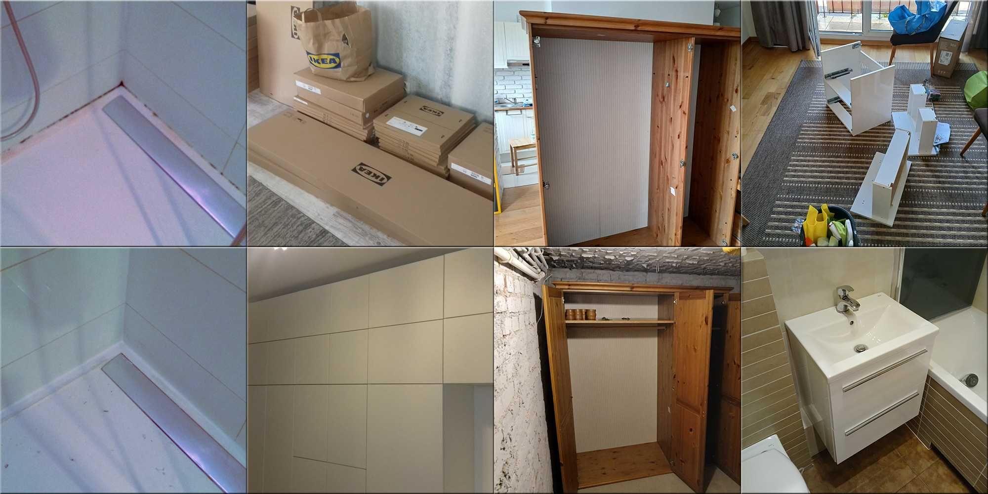 Malowanie mieszkań, gładzie, elektryka, hydraulika, meble, kompleksowo