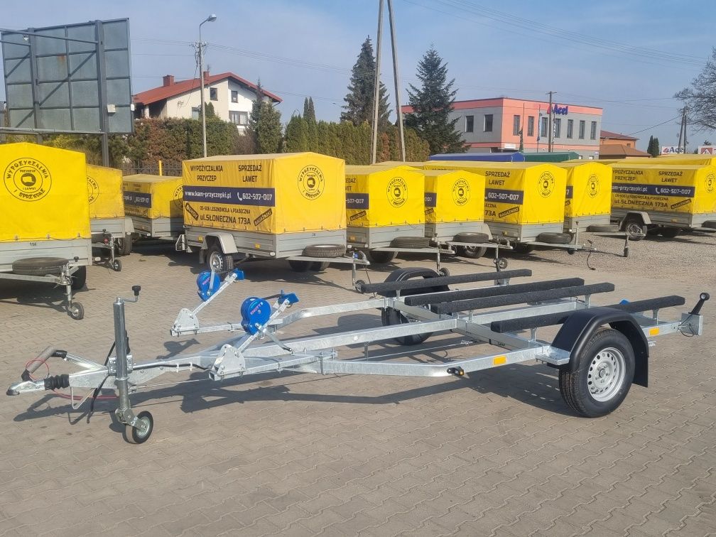 Przyczepa podwójna pod skutery pod dwa Nie Widpol, hamowana Producent