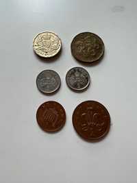 Stare monety funty brytyjskie korony czeskie