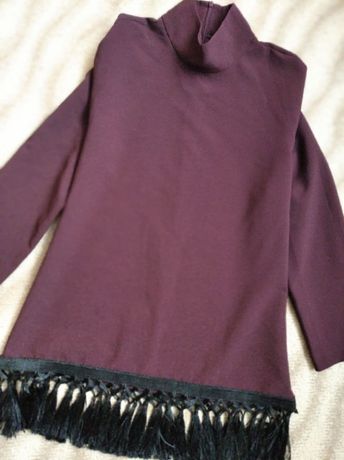 Туника Зара с бахромой, кофта, блузка, Zara, С-М, 42-44