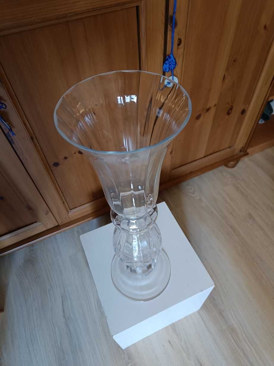 Wazon wysoki 55cm szkło bezbarwne
