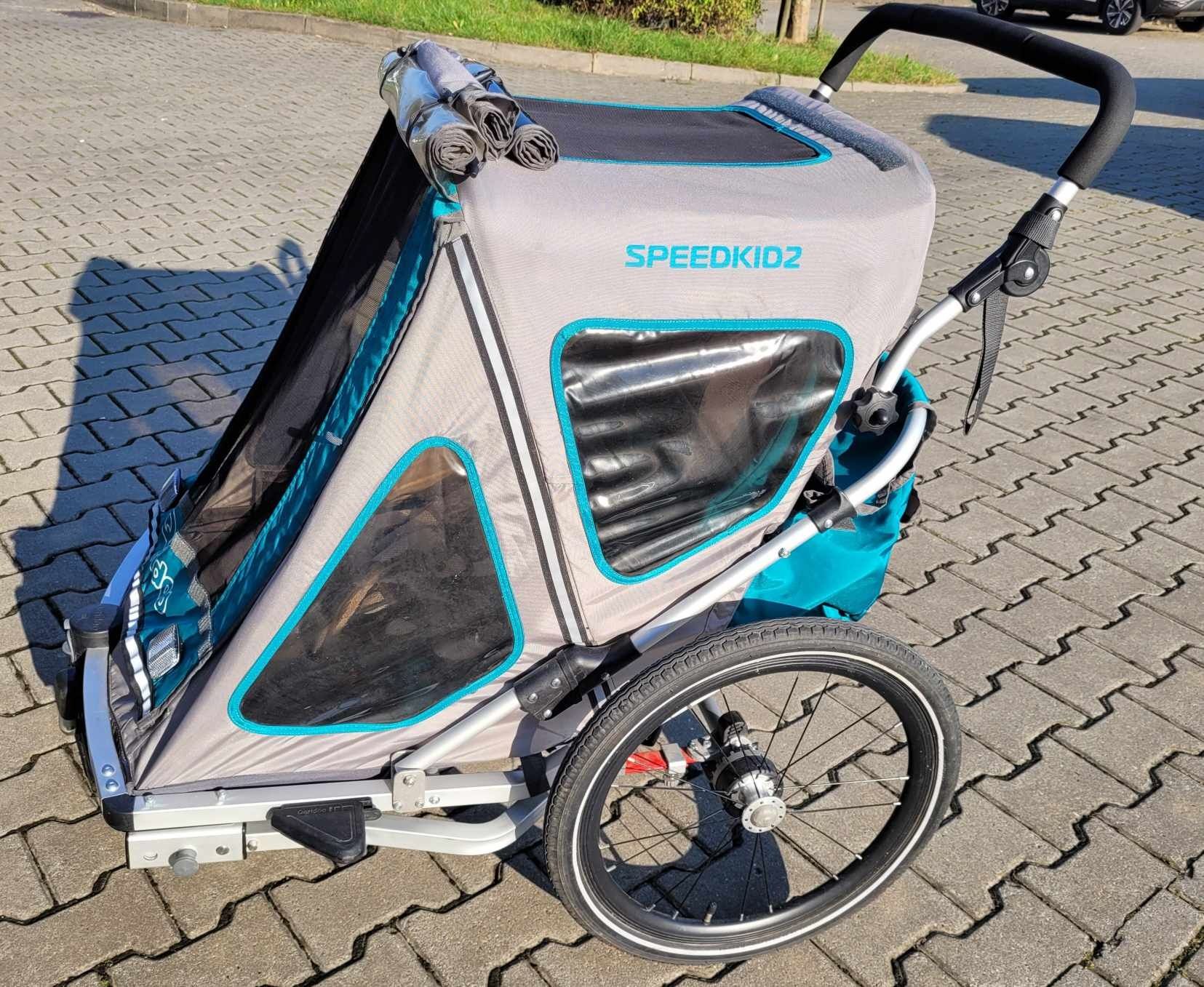 Przyczepka rowerowa queridoo dla 2 dzieci