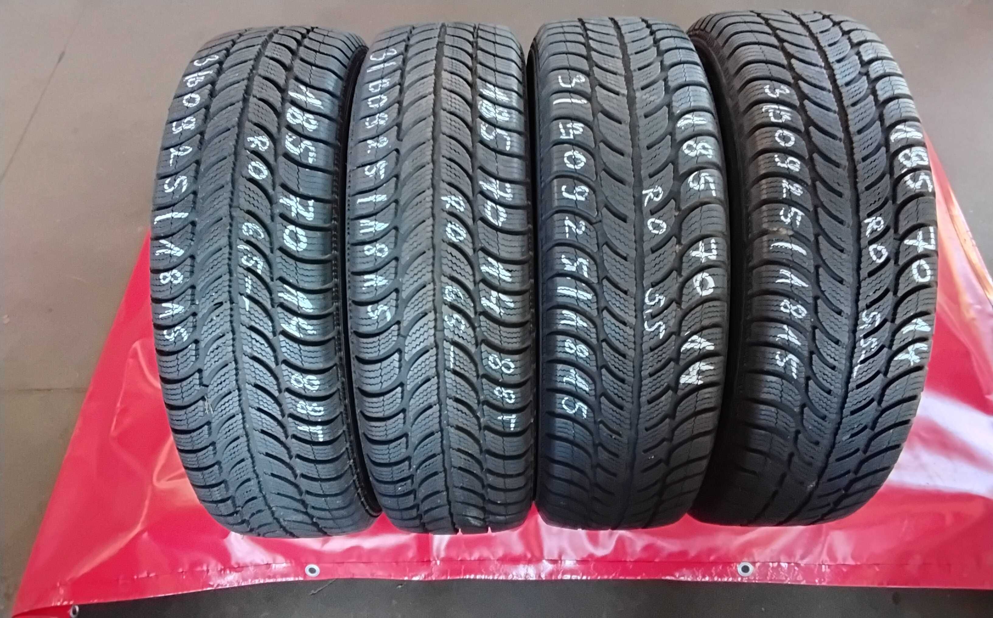4szt opony zimowe używane 185/70R14 Sava Eskimo S3+ W-wa