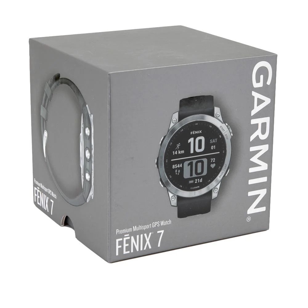 Нові! Годинник Garmin Fenix 7 Silver with Graphite Band (010-02540-01)