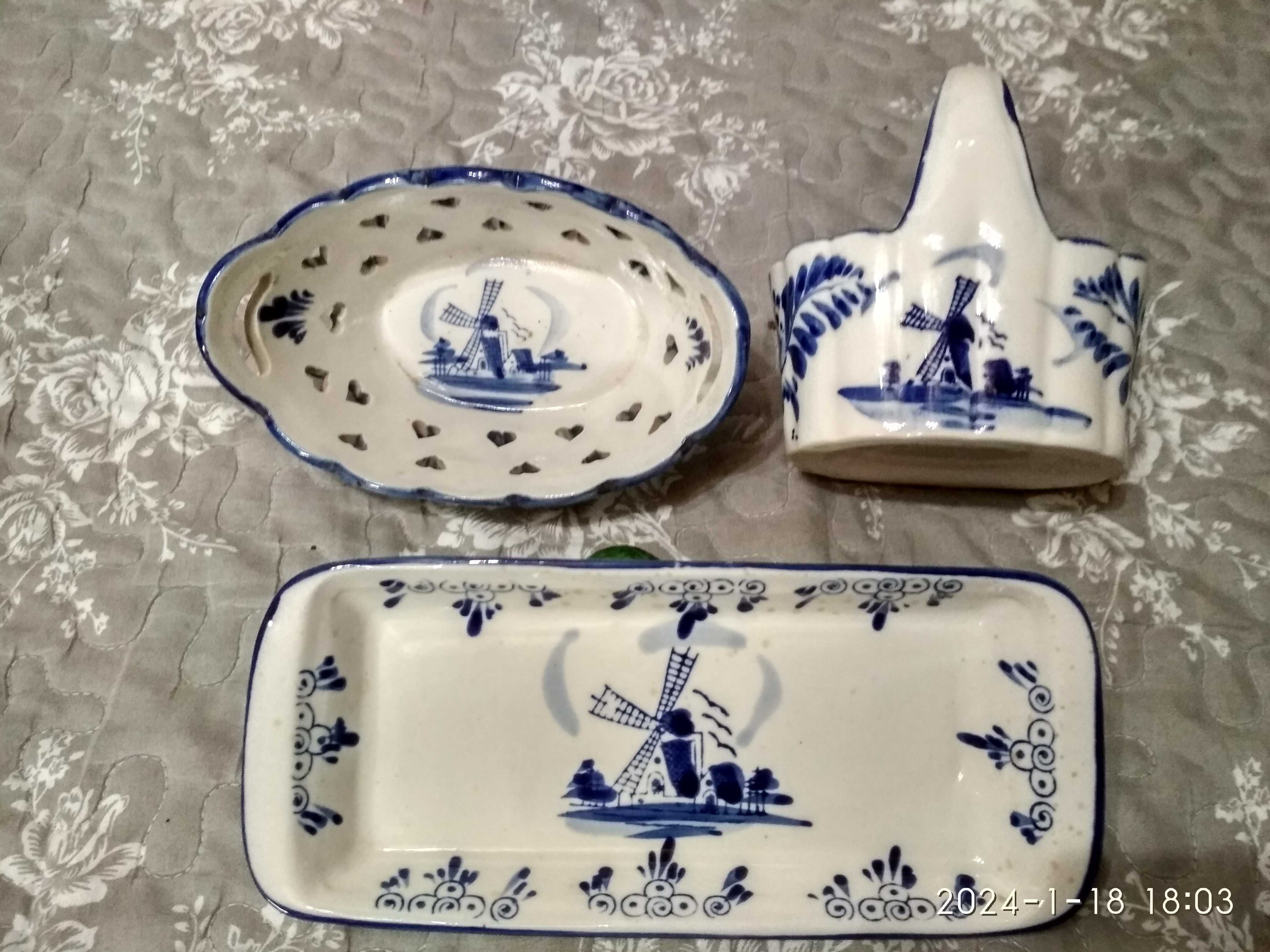 Zestaw porcelany holenderskiej