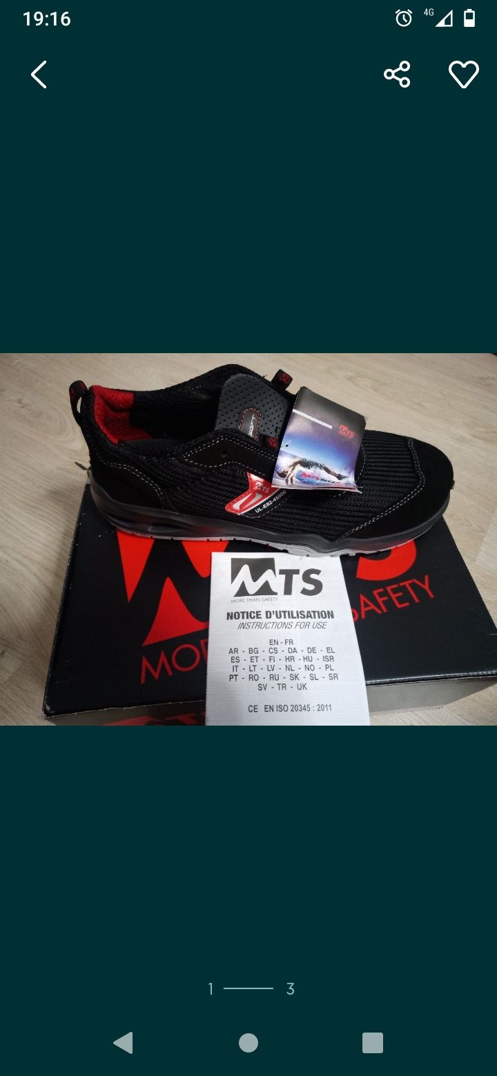 Nowe buty MTS Mustang rozmiar 46