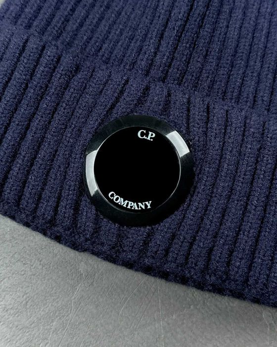 Шапка C.P. Company Lens Beanie Navy