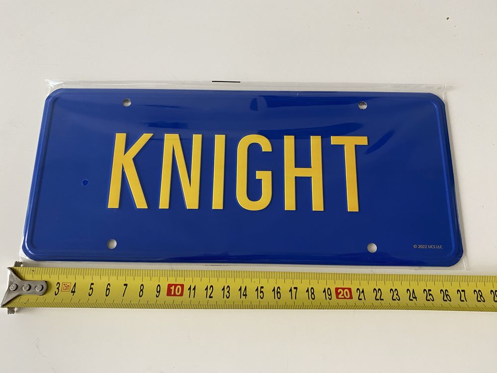 KNIGHT Rider Kitt Nieustraszony tablica rejstracyjna metalowa nowa
