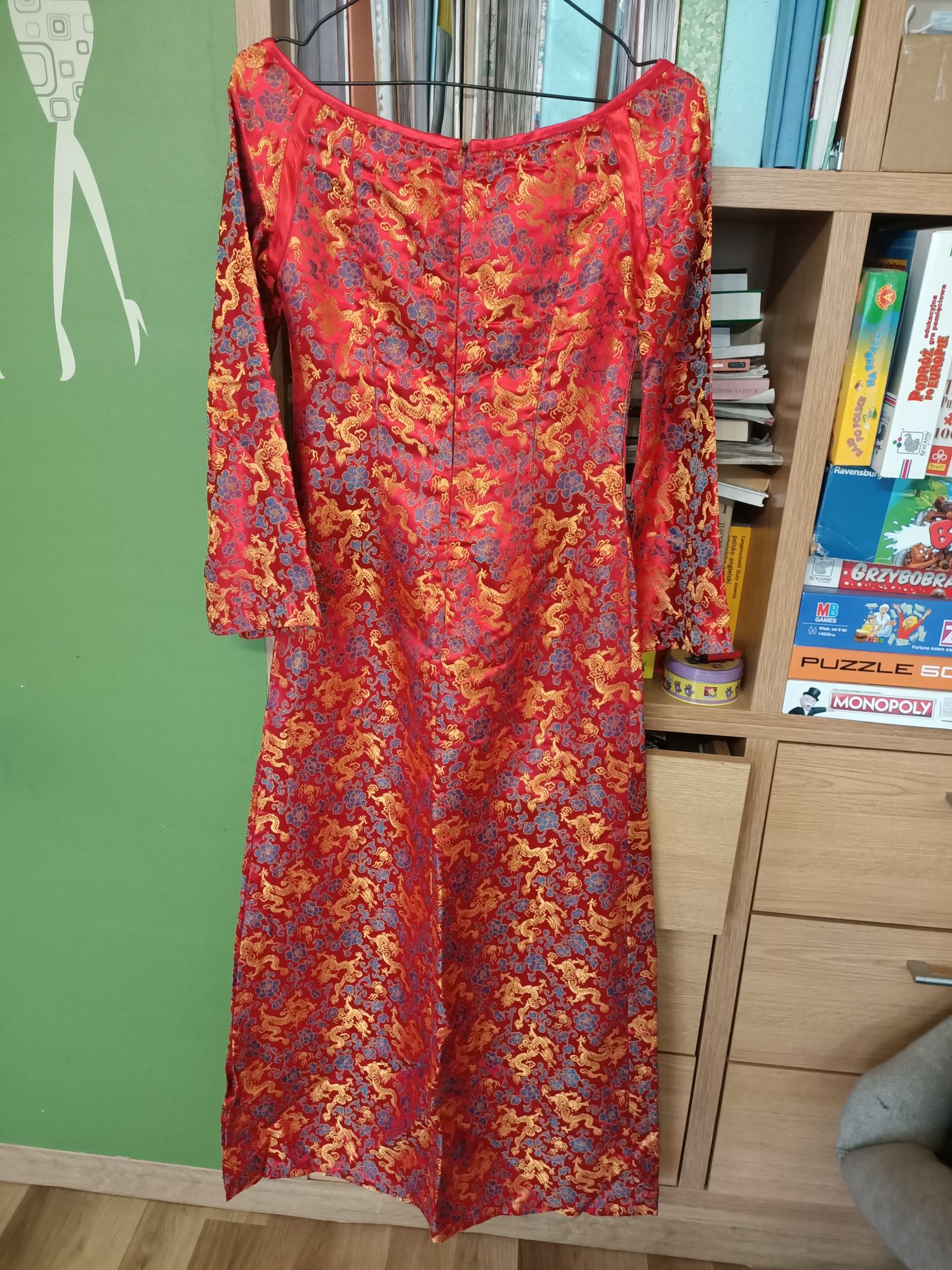 Indyjska sukienka orient oryginalny materiał z Indii
