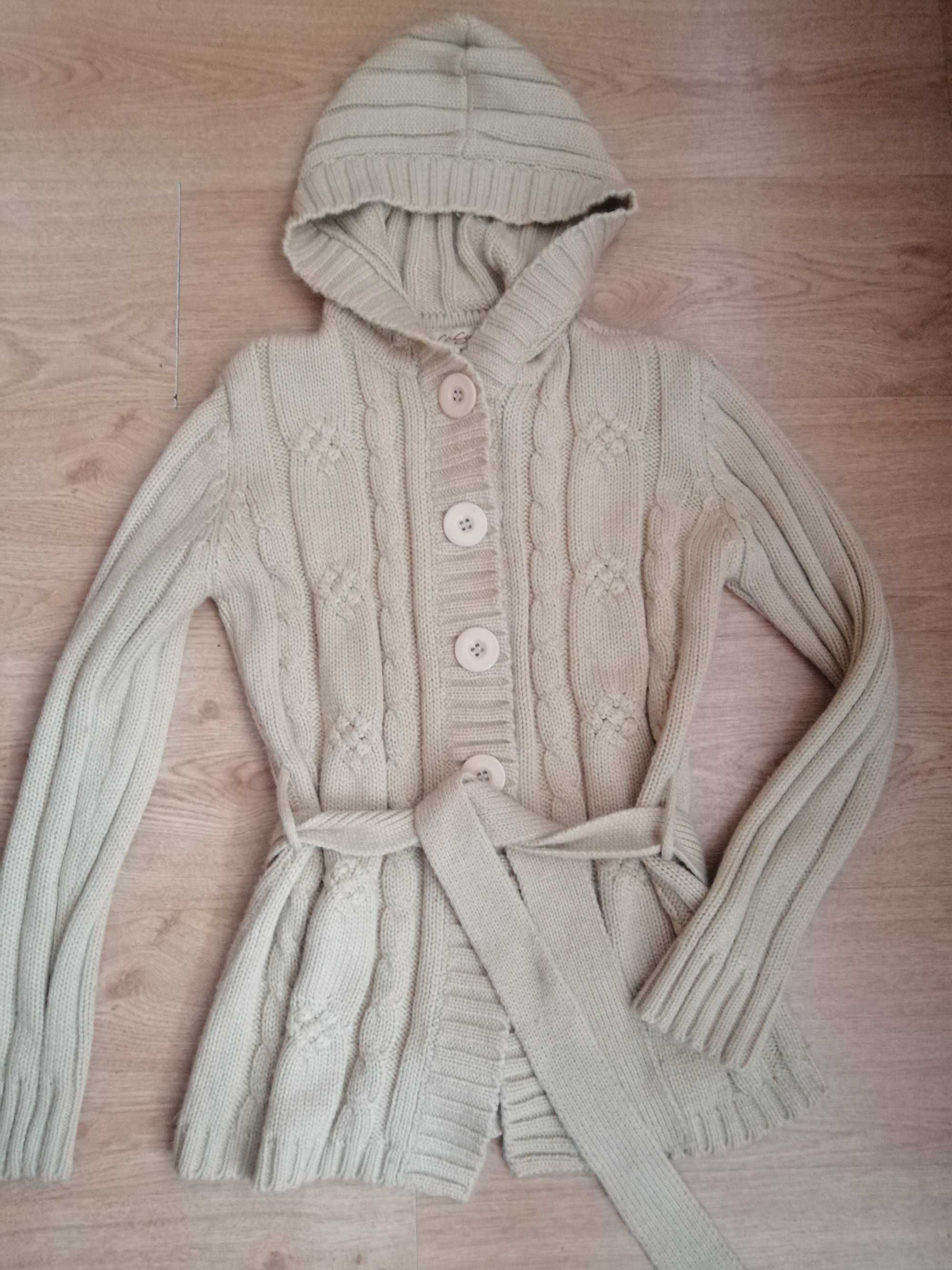 Sweter z kapturem rozpinany r M