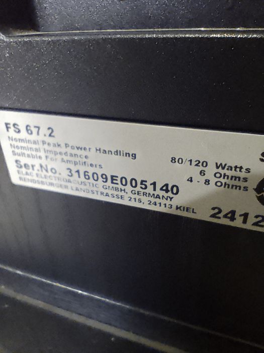 Zestaw stereo Pioneer sx20 kolumny elac fs67.2