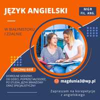 Korepetycje i zajęcia - język angielski.