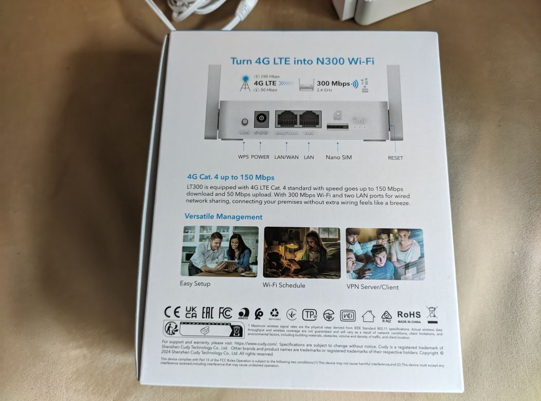 Router Cudy 4G LTE 150Mbps