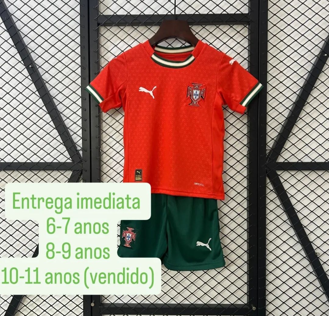 Camisola kit criança Portugal 25/26 principal
