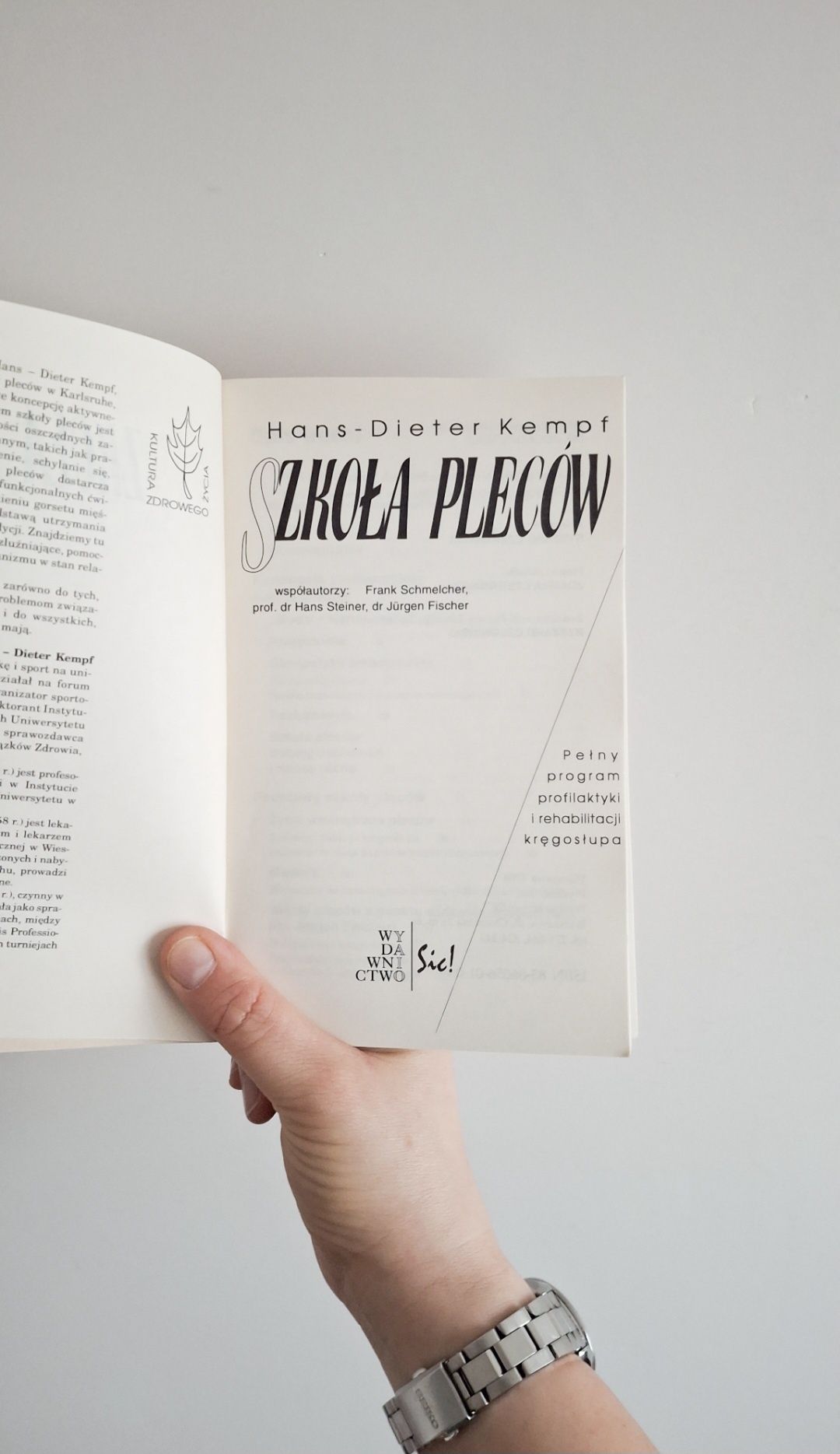 Szkoła pleców Hans-Dieter Kempf książka zdrowe plecy lepsze życie