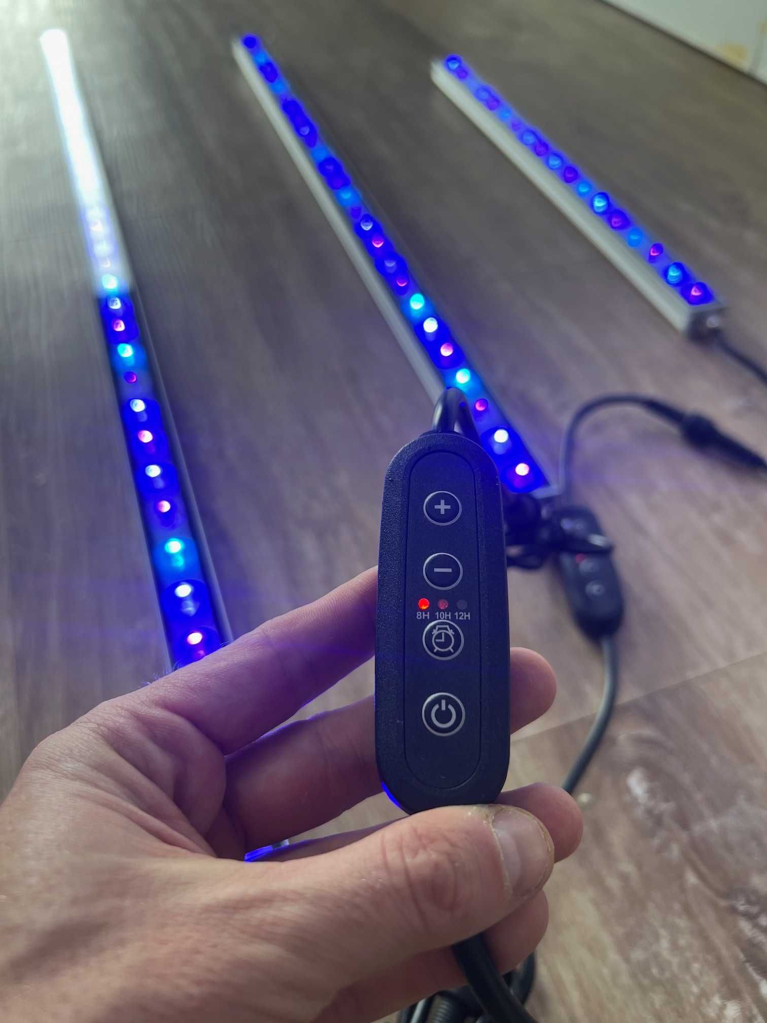 Led Bar do Akwarium Morskiego Belka UV Blue + Ściemniacz i Timer 55cm