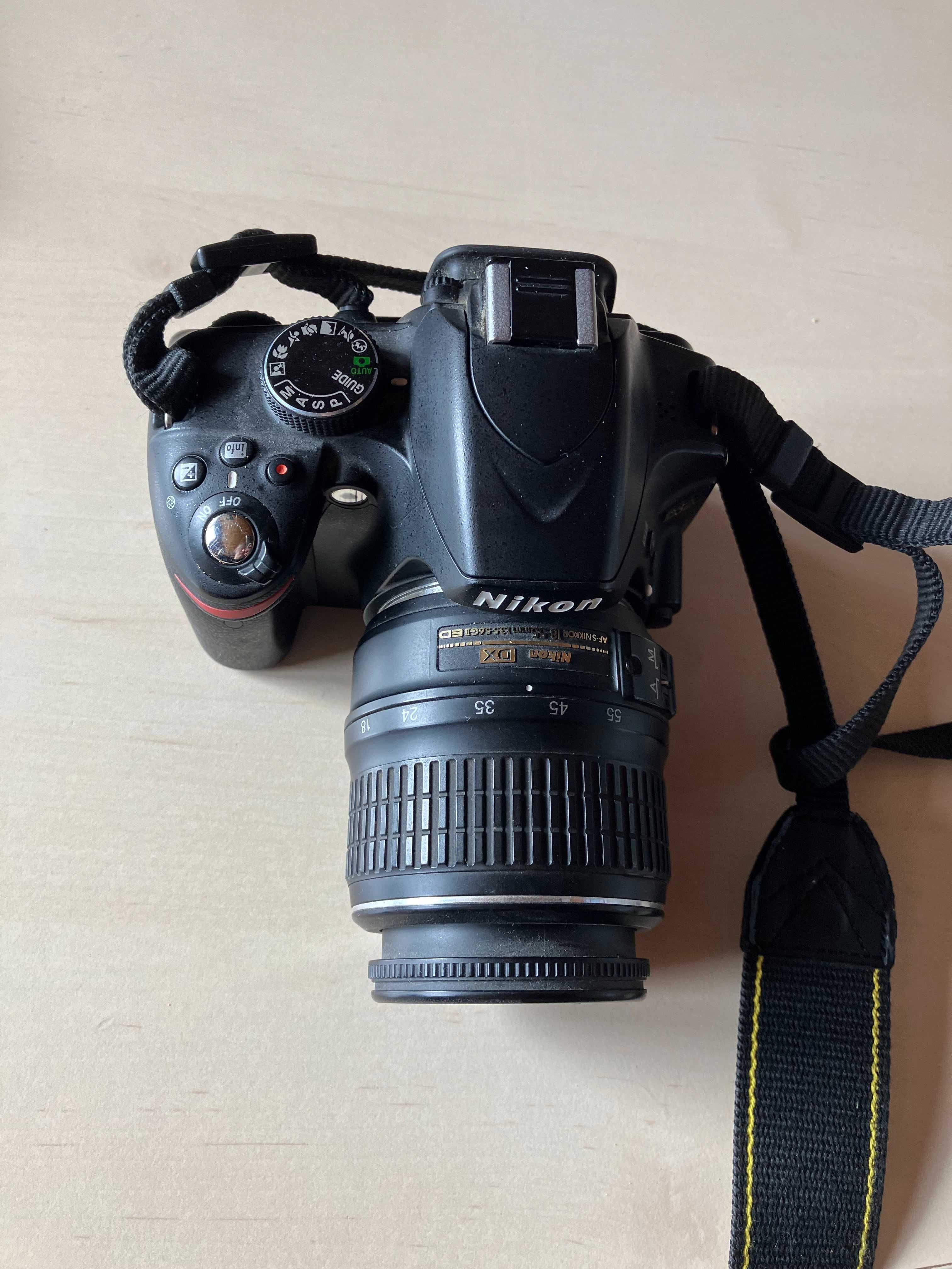 Nikon D3200 + Nikkor 15-55mm kit + Nikkor 55-200mm + SD16Gb + сумка