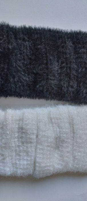 Гетри білі пухнасті жіночі теплі зимові