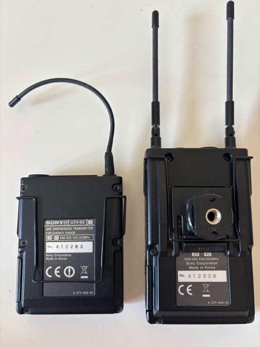 Microfone lapela Sony UTX-B2 + URX-P2