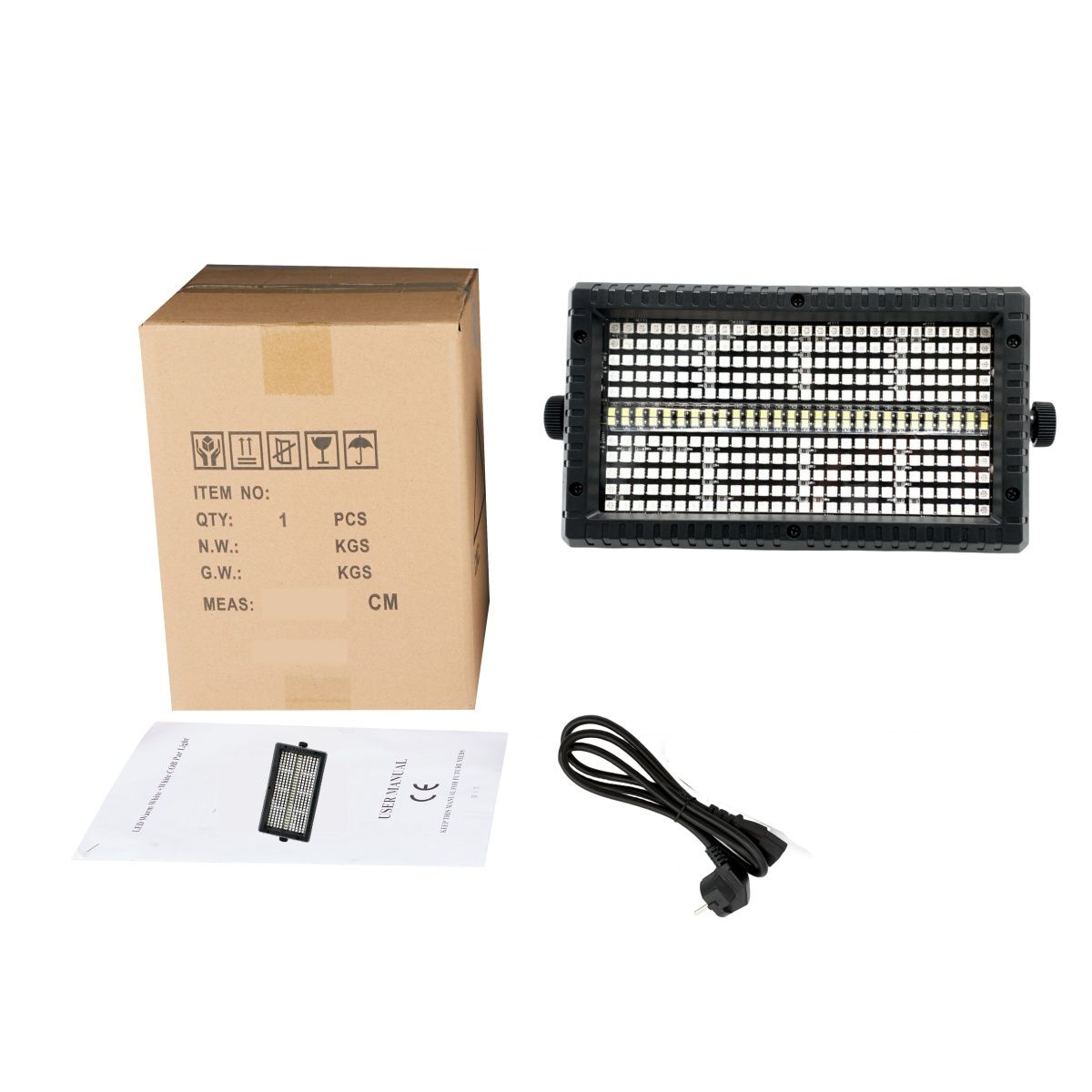 Stroboskop Mini 60W LED Strobe RGB 3w1 DMX