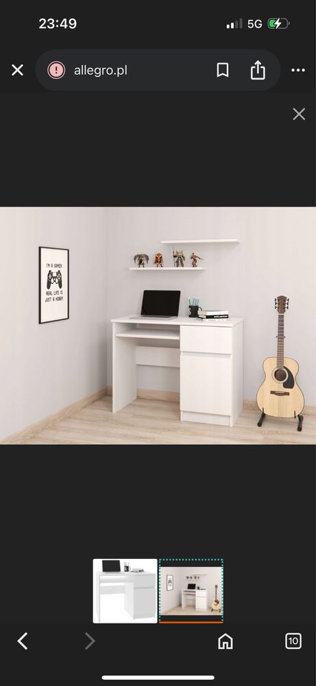 Biurko biale 90*50