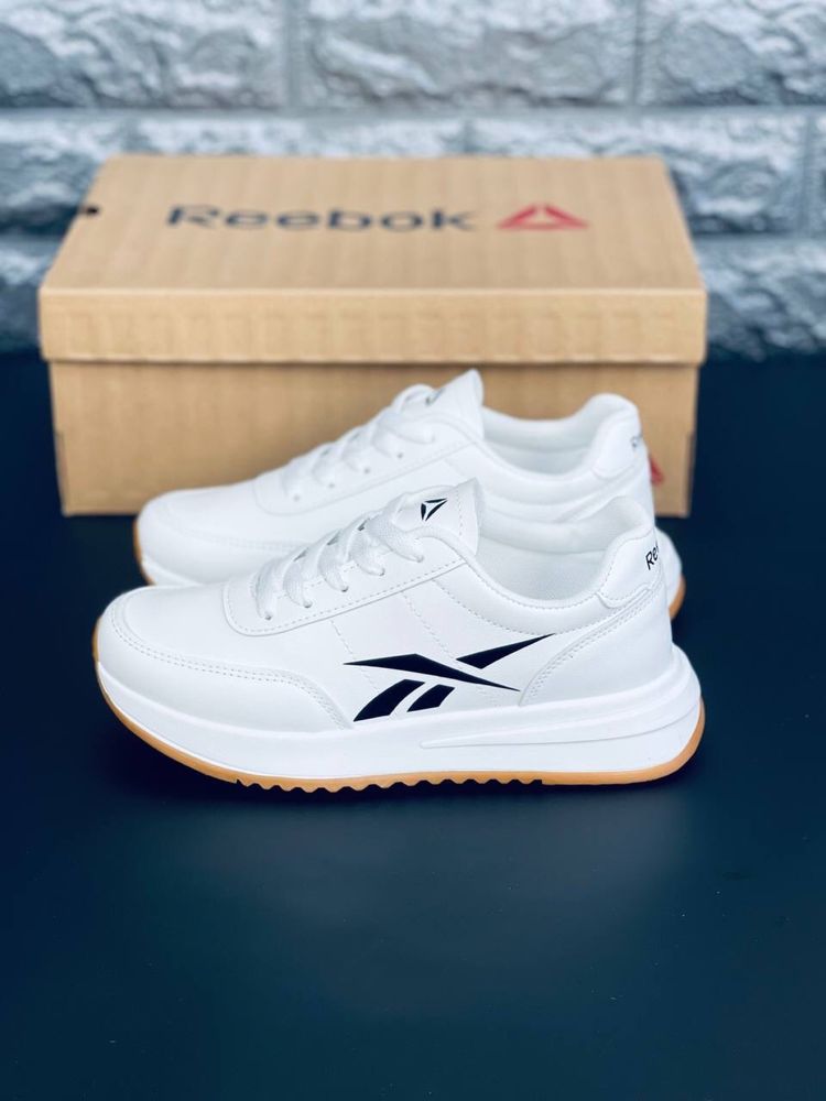 Кроссовки Reebok Classic женские Кожаные белые летние кросовки Рибок