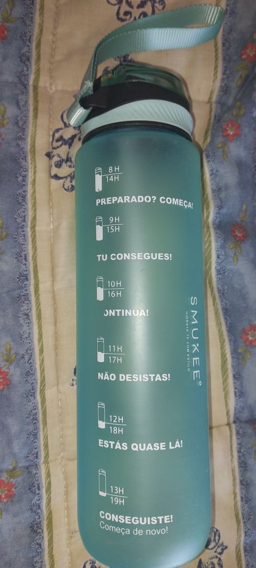 Garrafa de água motivaçional 1 litro 5 €