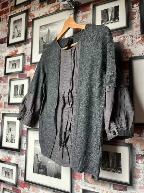 Next sweter szary 3/4 ( realnie M/L )