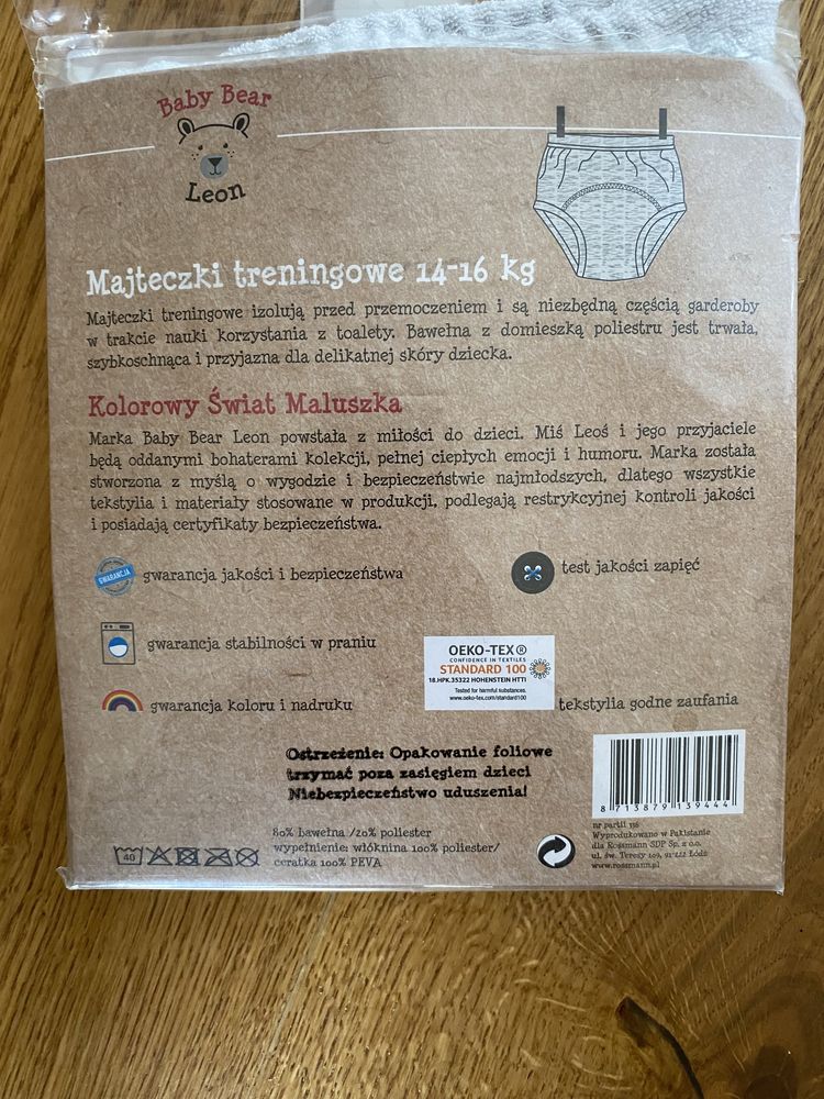 Majtki treningowe 14 - 16 kg majteczki baby bear