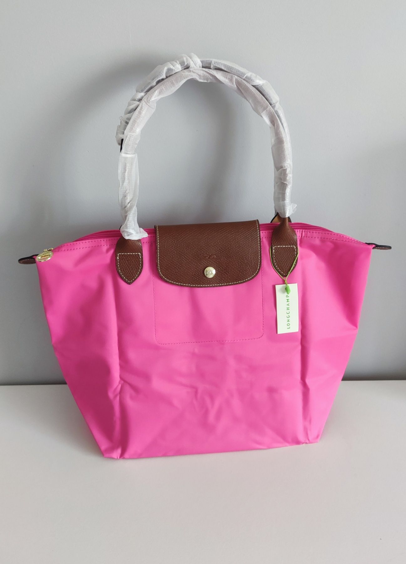 Longchamp L Pink Róż Fuksja